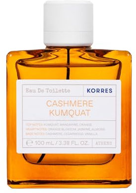 KORRES CASHMERE KUMQUAT Eau de Toilette für Damen, orientalisch, floraler Damenduft mit Orangenblüten & Kaschmir Duft, vegan, 100ml