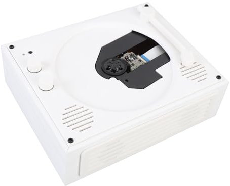 Vintage Desktop -CD -Player mit Lautsprechern, Tragbarem Retro -CD -Musikplayer mit USB -Kabelfernbedienung, 2000mah Wiederaufladbarer Album -CD -Player -Support -CD, CD R