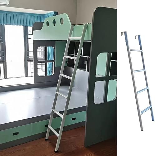 GXXINGIN Échelle de lit superposé Universelle, sur Pied, inclinable, avec pédale de 34 cm, en Aluminium, pour Maison, Camping-Car, dortoir Universitaire (Taille : 140 cm/55 )