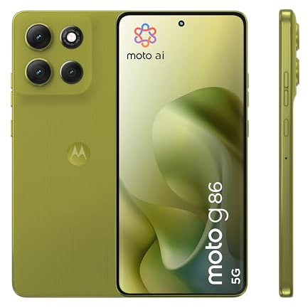 Moto g 86 8, 256 Go, Smartphone debloqué, écran 6,67, Appareil Photo 50 MP, Batterie 5200 mAh, Golden Cypress (Vert), Coque de Protection et câble USB C Inclus