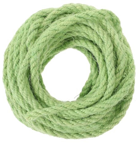WEKAMOS 10M Cuerda de Sisal Natural para Mascotas de Accesorios para Gatos para Juguetes DIY y de Flexible y Duradero Color Verde