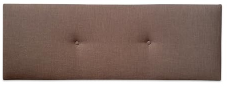 decoPAM Cabecero Europa 140 cm Marrón – Cabecero Tapizado Elegante en Tela Bergamo, Compatible con Camas 135/140 cm, Fabricado en España