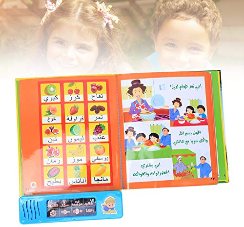 Bamjour Interaktive elektronische Lernbücher, tragbares Tablet zum Lesen von Arabisch, Lernen von Arabisch für Kinder mit interaktivem Audio-Hörbuch für Kinder