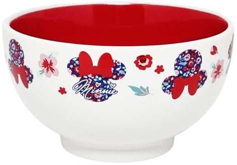 Disney Minnie Mouse Mug with Red Bow Ceramic Mug for Breakfast Snacks 650 ml