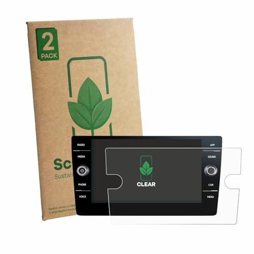ScreenLeaf 2 Stück Schutzfolie für Volkswagen T6.1 California Discover Media 8 (2020-2024) [nachhaltiger, Folie, transparent, kratzfest]