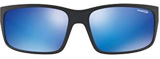 Arnette Fastball 2.0, Gafas de Sol para Hombre, Negro (Matte Black/Green Mirror Light Blue), 62