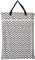 Large Hanging Wet/Dry Cloth Diaper Pail Bag for Reusable Diapers or Laundry (Grey Chevron)