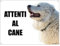 diseño cuidado con el Perro Mod 2 Placa cartel de metal