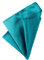 DonDon Herren Hanky 25 x 25 cm edles Einstecktuch für feierliche und besondere Anlässe türkis mit silbernen Punkten