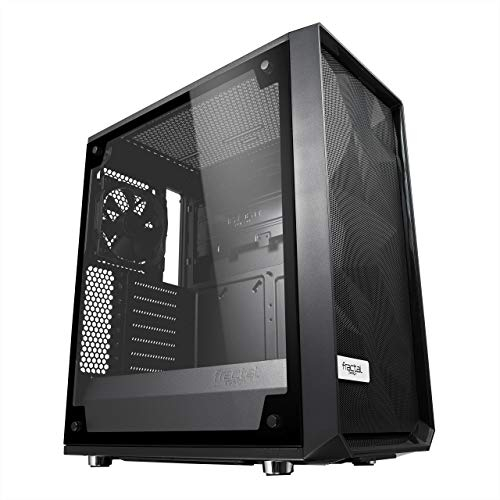 Fractal Design Meshify C – TG Midi,Tower Negro, Transparente carcasa de ordenador , Caja de ordenador (Midi,Tower, PC, Vidrio, ATX,ITX,Micro,ATX, Negro, Transparente, 3 mm)