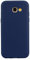 cuzz Schutzhülle für Samsung Galaxy A3 2017 + (1 Stück Displayschutzfolie aus Hartglas), einfarbig, Premium, flexibel, Silikon, TPU, dünn, ultradünn, rutschfest, Dunkelblau
