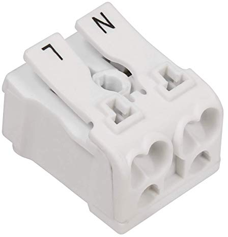 MC POWER - Lüsterklemme mit Hebel | 16A / 0,75–2,5mm² | Schnelle & sichere Anschlusstechnik, für Elektroinstallation, Montage