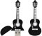 32GB Modelo de Guitarra Unidad Flash USB 3.0 Pen Drive Memoria USB Pendrive Memoria USB Stick Jump Drive Tamaño Compacto Disco Flash USB Unidad USB Stick USB 3.0 - Negro