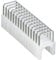 Heavy Duty Staples, 1/4 x 5/16-Inch Insulated Staples for CAT3 and CAT5e Data Cables, for Klein Tools Stapler No. 450-100, Klein Tools 450-001, Silver and White