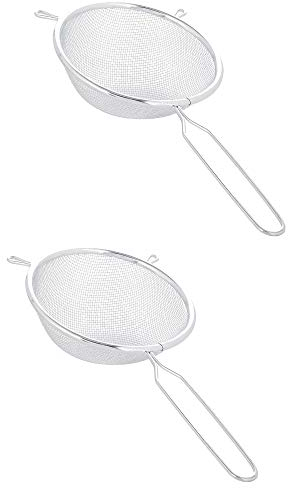 Chef Aid Stainless Steel Rust Proof Strainer 12cm Diameter (Pack of 2)