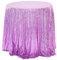 Herbests Glitzer Pailletten Tischdecke,Tischdecke Abwaschbar Rund 120cm,Tischläufer Stoff Tischtuch Tischwäsche Tafeltuch für Geburtstag, Hochzeit, Party, Halloween, Weihnachten,Lila