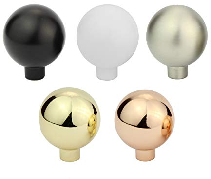 Natural Goods Berlin Möbelgriffe BALL Design Möbelknöpfe Metall Möbelknauf Rund Türgriff für Schränke, Kommode, Sideboard, Küchenfront Schubladengriff Modern Wandhaken Kugelknopf (10, Edelstahl-Optik)