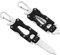 BEEK Mini Taschenmesser mit Karabiner, EDC Schlüsselanhänger Messer Klein, Cuttermesser, Multitool mit Flaschenöffner, Glasbrecher, Inbusschlüssel, Geschenk für Männer