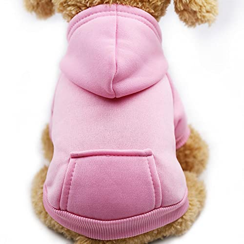 SUYGGCK Hundekleidung Haustierkleidung Für Kleine Hunde Kleidung Warme Kleidung Für Hunde Mantel Welpen -Outfit Haustierkleidung Für Große Hundehubern-Pink,M