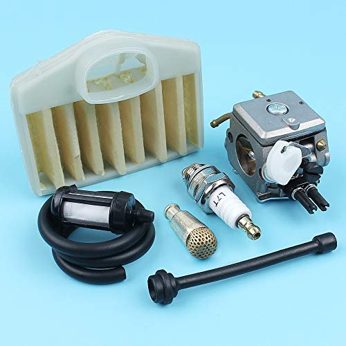 RELYA Carburatore Aria Filtro Olio Combustibile Linea Candela Kit for Husqvarna 362 365 371 372 Motosega Parti di Ricambio Prestazione