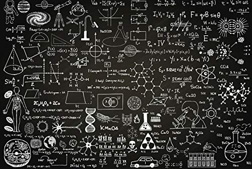 Science Physics,12 * 8 Inches Vintage Funny Poster Wall Decor Art Gift Retro Picture Metal Sign