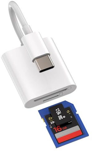 iPhone15 Pro Max Plus USB C auf Micro SD&SD Kartenleser Splitter Type C Kabel Reader Switch Docking Station(2in1) SD Card Kartenlesegerät Adapter Hub Kompatibel für Samsung Apple MacBook Book3 TF