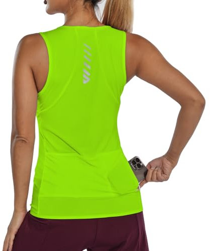 Fahrradtrikot Damen äRmellos,Radtrikot Atmungsaktiv Rennrad Trikot Fahrradshirt Mountainbike Frauen Sport Shirts FüR Damen Tank Top Taschen Green XL