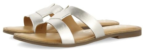 GIOSEPPO Sandalias Plateadas DE Piel Tipo Pala para Mujer