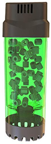 Plawee Acquario Serbatoio di Pesce Filtro Un Letto Mobile Fluido Filtro Un Bio Media con Filtro Ad Aria e Spugna LH-300