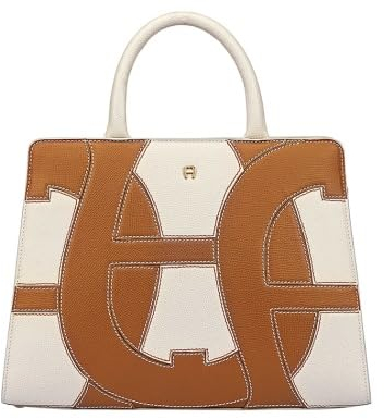Aigner Handtasche Cybill M Edge to Edge, Pearl White