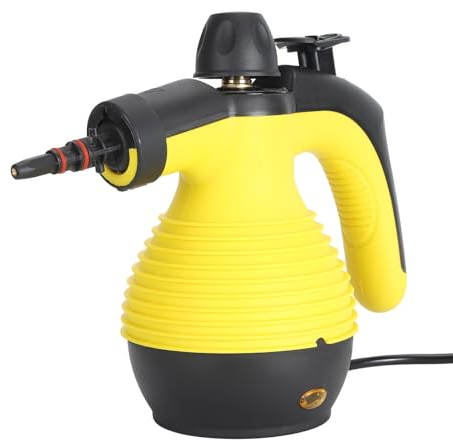 WOHPNLE Nettoyeur à Vapeur à Main, Cuiseur à Vapeur à Haute Température 135 ℃ pour Le Nettoyage, Nettoyeur à Vapeur De Canapé en ABS pour Plusieurs Surfaces(EU Plug)