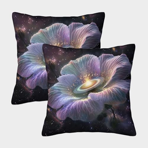 SkyClouf 3D-Druck Roses Kissenbezug Roses Kissenbezug Kissen Garten-Kissen Super Weich 2er-Pack Gepolstertes Schlafsofa 45x45cm