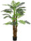 Outsunny Palmier Artificiel H.1,6 m Arbre Artificiel Tronc Branches Lichen Feuilles Grand réalisme Pot Inclus