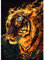 DPIDEA Diamant Painting Bilder, Tiger Diamond Painting für Erwachsene 5D DIY Diamond Painting Bilder Diamant Malerei Runde Steine für Zuhause Dekor 30x40 cm