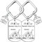 QTZXZX Porte clé Maison Couple Personnalisé Porte-Clef en Gravé et Original pour la Maison du Bonheur Cadeau Emmenagement Idée Cadeau Couple Original pour Couple et Crémaillère (5)