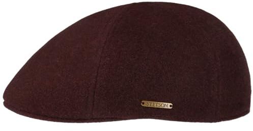 Stetson Texas Wool Gatsby Cap Schirmmütze meliert einfarbig Herren Herbst Winter