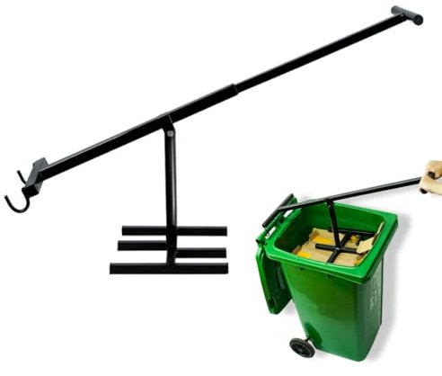 Müllpresse für Zuhause 60–240L | Höhenverstellbare Mülltonnenpresse & Abfallpresse für Restmüll, Papiertonne & Kartonagen | Stabile Müllverdichter-Presse mit verstellbarem Griff – Bin Trash Compactor