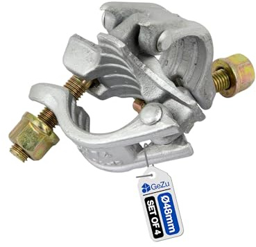 GeZu Impex Accoppiatore ad Angolo Retto 48 x 48 mm Set di 4