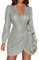 Robe Femme Chic Et Elegant Tenues Élégante Combinaison Femme Chic pour Soirée Grande Taille Fleurie Robe Boheme Chic Robe Plage Robe Courte Robe Sexy Chic Et Ventes Flash Silver S