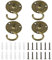 INCREWAY Wall Mount Ceiling Hooks, 4PCS Sturdy Hanging Chandelier Plate Hook Antique Screw in Ceiling Hook Ceiling Hooks for Hanging Plants(Antique)