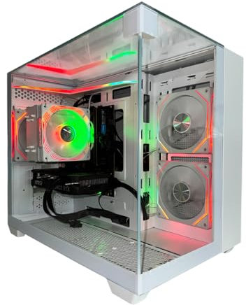 GFX Gaming PC – High-Performance Gaming Desktop, NVIDIA RTX 3060 12GB, 32GB RAM, 1TB NVMe SSD, Windows 11 Home (White, Intel i9 13th Gen)