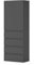 Vicco Armario Claus, Antracita, 74 x 191.5 cm con 4 cajones
