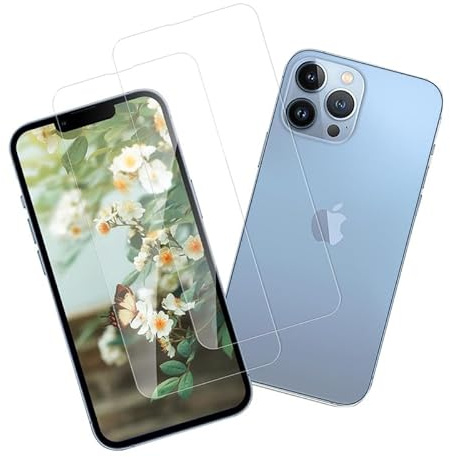 Joywing für Displayschutz iPhone 13 Pro Max Panzerglas, für HD Klar Schutzfolie iPhone 13 Pro Max/14 Plus Folie Schutzglas, 2 Stück 9H Kratzfest Screen Protector Anti-Öl Glas
