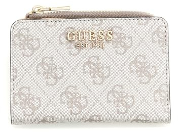 GUESS Geldbörse Laurel II SLG Zip Around Card Case Dark Taupe Logo