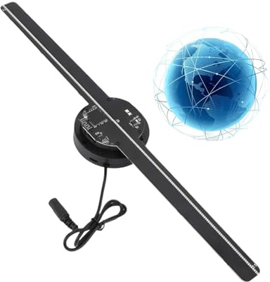 Ventilateur LED Hologramme Projecteur d'Affichage 42 cm Branchement Direct | Ventilateur LED 3D avec Contrôle WIFI et par Application pour Musée Événement Exposition Spectacle Mariage Noël