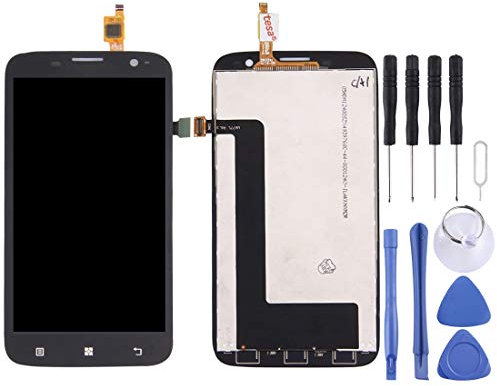 Cqu Téléphone Portable Réparation Pièces de Replacemet Affichage à l'écran LCD Noir et Digitizer Pleine Assemblée for Lenovo A859 Smartphone (Couleur : Black)