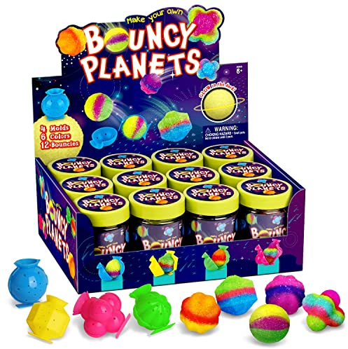 Dr. Daz Bouncing Ball Set Bouncy Ball Spiel for Kids Flummi Gummiball Hüpfbälle Selber Machen Set Springball für Kinder Ab 7 8 9 10 Party Mitgebsel Kindergeburtstag Gastgeschenke Jungen Mädchen