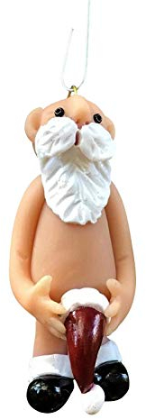 2020 Naughty Santa Christmas Ornament Nikolaus Ornament Nackter Weihnachtsmann Weihnachtsbaum Dekoration Anhänger (Opa 1 Stück)