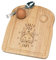 Crazy Fox Lady Stars Breakfast Dippy Egg Cup Board Wooden Easter