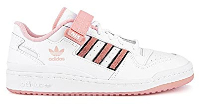 adidas Originals Forum Low City Herren Trainers Sneakers (UK 9 US 9.5 EU 43 1/3, White pink Black GY2674)